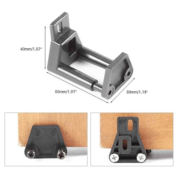 Wall Roller Guide Premium plast Bottengolv Guide Väggmonterad skjutbar ladugårdsdörr hårdvara med skruvar