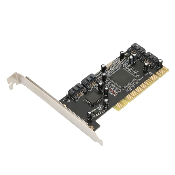 PCI 4 Port SATA Kontrollerkort 1.5 Gbps Overføringshastighet for Stasjonær HDD SSD
