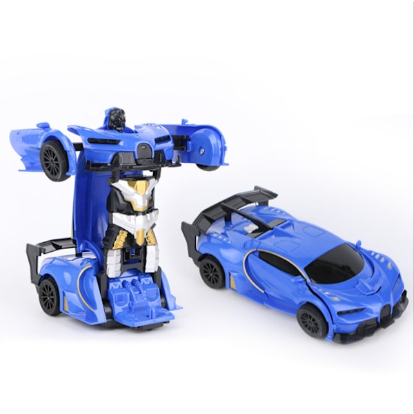 Transformer Toy Robot Automalli Sähköinen kaukosäädin Leluauto (Tummansininen)