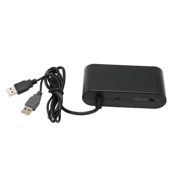 GC-kontrolleradapter 4 portar 3 i 1 spelkontrolleradapter med turbofunktion för Switch för Wii U PC
