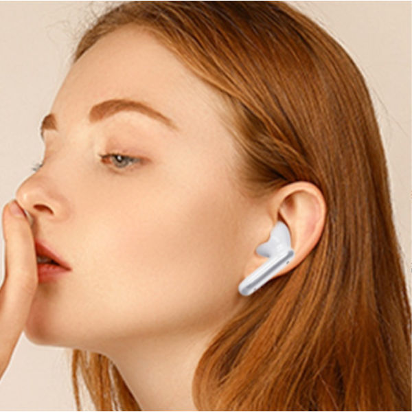 Half In-Ear Bluetooth -hörlurar (vita)