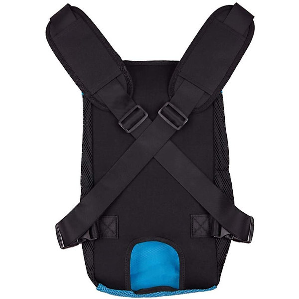 Lemmikkien rintalaukku - sininen tarranauha S (0,16 kg) + olkatyyny
