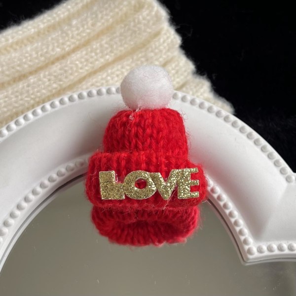 10 kpl Mini Knit Christmas Hat Christmas Finger Leluja