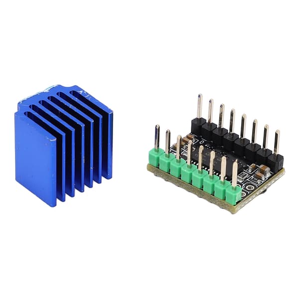 TMC2225 MKS Stepper Motor Driver Board med Køleplade Støjsvag Motor Driver Modul til 3D Printer