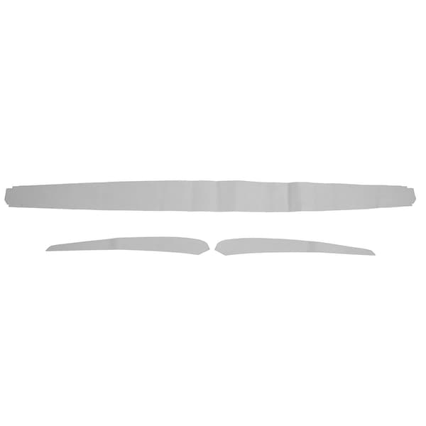 Tesla Model 3 Y 2019 2023 Grå Myk Faux Lær Dash Wrap Erstatning Innerdørpanel Trim