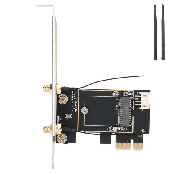 Trådløst netværkskortadapter PCIe 1X til NGFF E Key Converter til bærbar computer