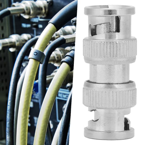 2 st BNC Hane till BNC Hane Koaxial RF-adapter för CCTV-säkerhetskamera