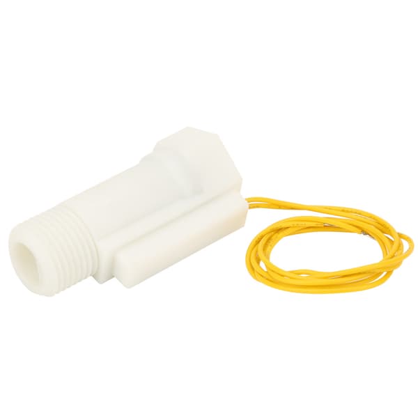 Plastisk Vannstrømningssensor Bryter Stempeltype G1/2in Hann Hunn Gjenge DC 0-110V