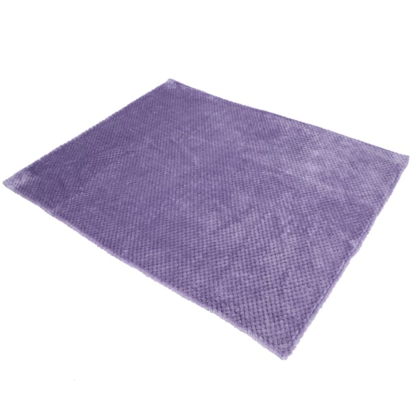 Vaskbart kæledyrstæppe Vinter Varmt Tykt Hundeseng Blødt Fleecetæppe Lilla S 59x38cm