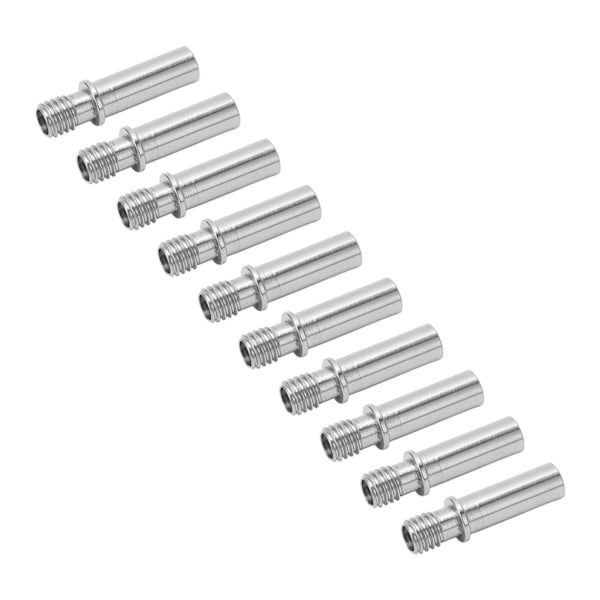 10 stk M6 Hotend-rør - Direkte tilkobling, slitesterke rustfrie stål 3D-skriver Hot End-rør for i3 Mega