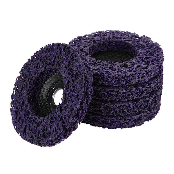 5-delt Poly Strip Skive Sæt 100 mm Diameter Ideel til Fjernelse af Maling og Rust