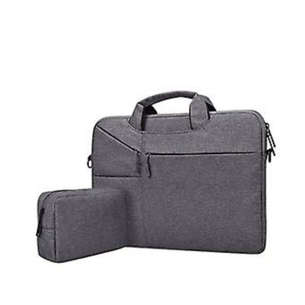 Laptoptaske Vandtæt Holdbar Med Adaptertaske 13.3 &#39;&#39; | Mørkegrå | 345 X 255 X 25 Mm