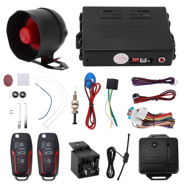 Bilens säkerhetslarmsystem 12V nyckellöst system Bilelektronik Passar alla 12V bilar
