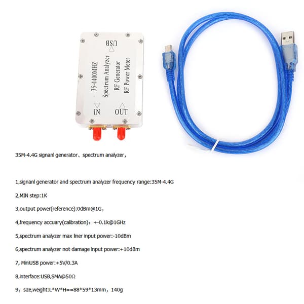 Aluminiumlegerings Shell Spectrum Analyzer Effektmeter