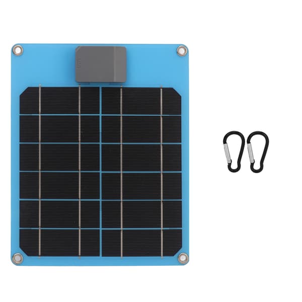 5W 5V Solpanel Monokrystallinsk Strømmgeneratorpanel Batterilader Kit til Bil Båd Trailer RV Blå
