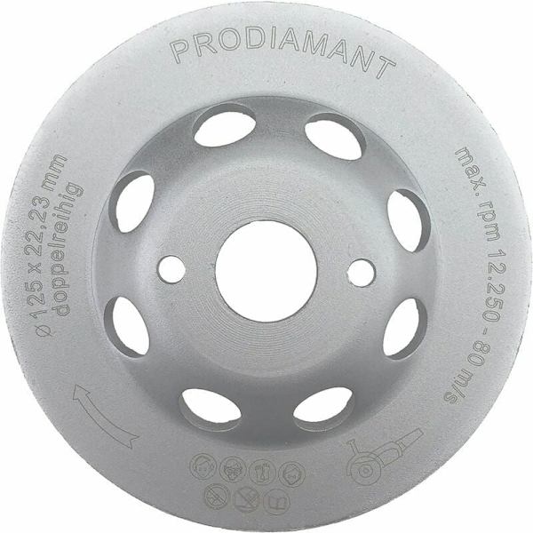 Universal timanttiterä betonille 125 x 22,2 mm PDX829.025 kaksirivinen