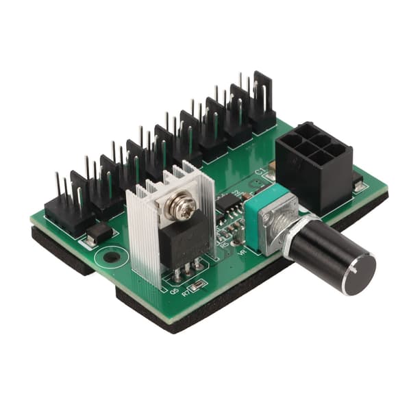 Ventilatorsplitter-controllerhub NKFV8 1 DC 12V PWM 8-kanals computerventilatorhub til 4-benede 3-benede 2-benede pc-ventilatorer