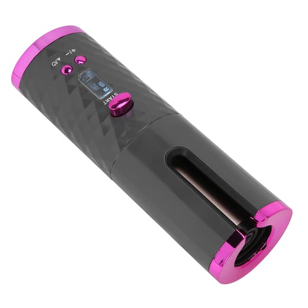 Cordless Automatic Curling Iron USB Rechargeable Hair Curler Gray