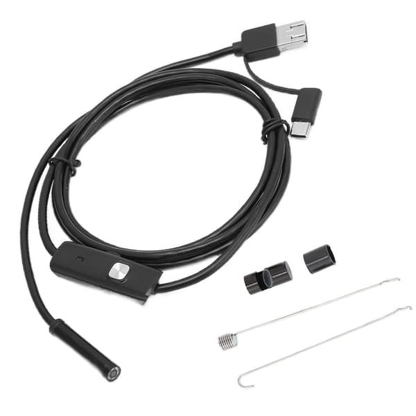 3 i 1 HD Endoskop Bilreparation Luftkonditionering Kanal Mikro Kamera för Android Telefon Dator