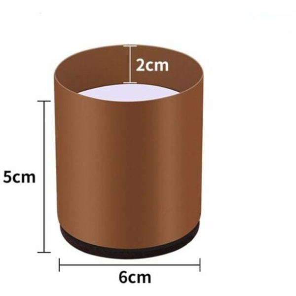 Sengefodsforstærker sæt af 4 Carbon stål, møbelforhøjere Tilføj 5 cm højde, triumf, bord, stole eller sofaforhøjere, pladsbesparende