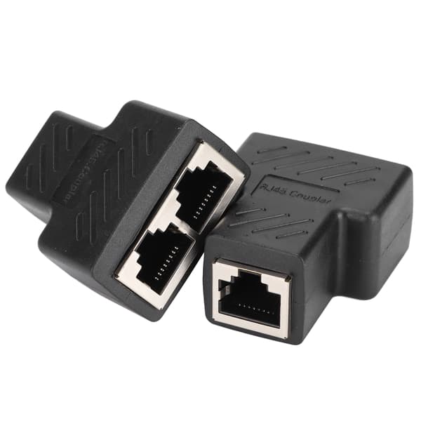 2 Port RJ45 Ethernet Splitter 1 til 2 Vejs Switch til Router TV Boks Kamera Computer