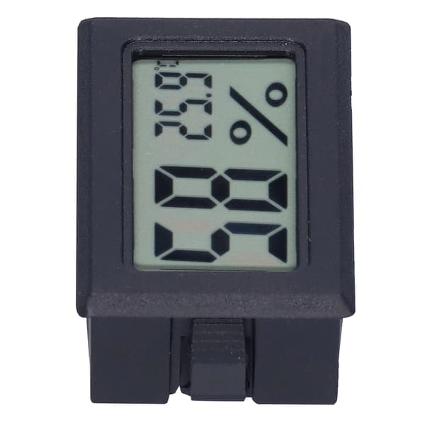 Digital Display ABS Inomhustermometer för Smart Home FY11001 Svart
