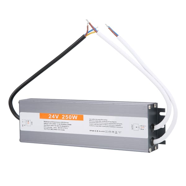 Vanntett LED Strømforsyning 250W AC170-250V Driver Transformator DC24V
