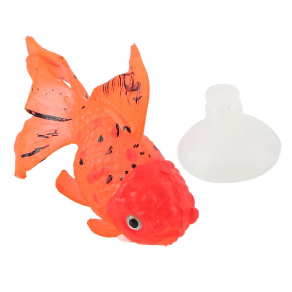 Selvlysende Kunstig Gullfisk Silikon Simulering Akvarium Dekorasjon GF04