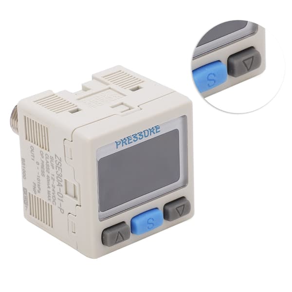 Digital Pneumatisk Vakuumtrykregulator Switch 0 til -101 kPa 12-24V DC