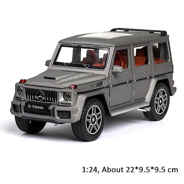 1:24 Leluautomalli Metallivanteet Simulaatio G65 Seosauto Diecast Leluajoneuvon äänivalo Vedettävä takaisin Autolelut lapsille Lahja