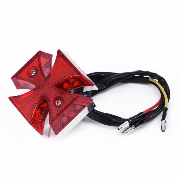 Universal Motorcykel Dirt Bike LED Baglygte Bremse Nummerplade Lys
