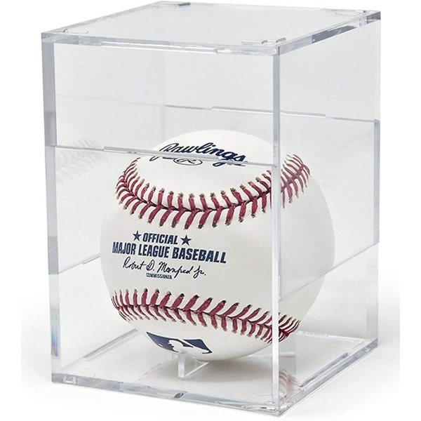 Baseball Display Case, UV-skyddad Akryl Cube Baseball Hållare Fyrkantig genomskinlig låda Minnesmärken Display Förvaring Sport Officiell Baseball Autograf