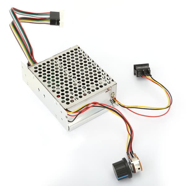 Digitalt display 0 til 100 prosent justerbar PWM DC motorhastighetskontroller 10-50V 40A reversibel