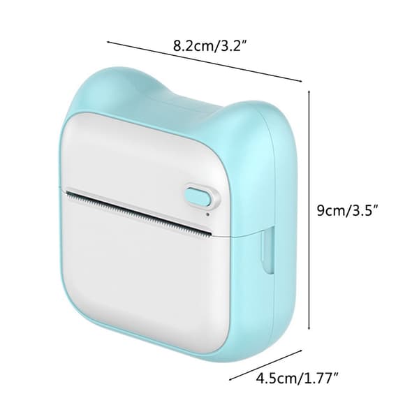 Trådløs Bluetooth Termisk Mini Bærbar Printer Nem Brug Kompatibel Android iOS Lomme Label Maker