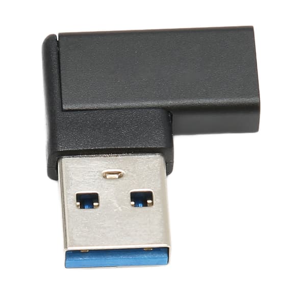 Retvinklet USB til USB C Adapter 90 Graders Plug and Play USB 3.0 A til USB C Adapter til Bærbare Computere Telefon PC