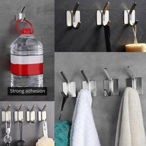 Håndklædestativ til ophængning af klud, køkken- og badeværelsesskab Sæt med 4 stk