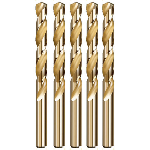 5 hållbara och bekväma M35 HSS-Co runda handtag kobolt vridbitar (3,3 mm)