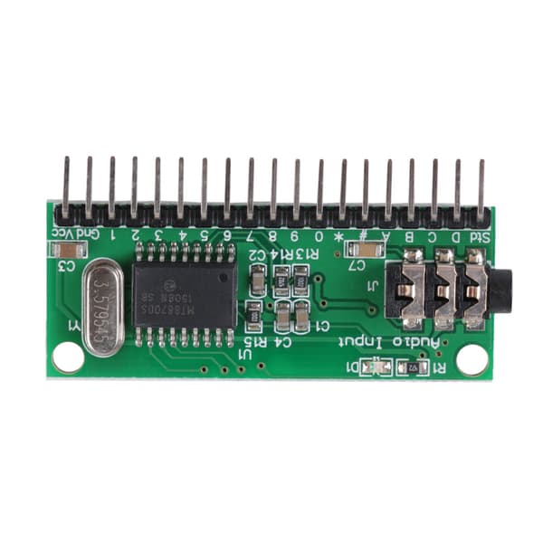 16-kanals MT8870 DTMF-lyddekoder Telefonsvar Dekodingskontroll for Smart Home