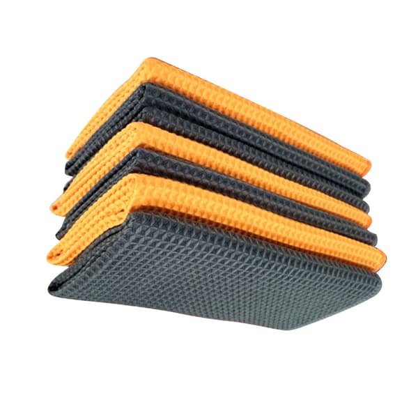 Høyabsorberende Multifunksjonell Mikrofiber Vaffelvev Vindusrengjøringshåndkle