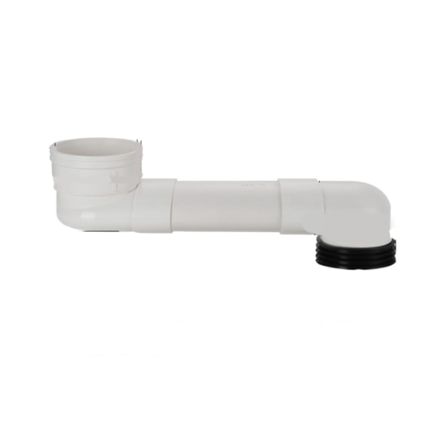 par albue + 10 cm fladt rør til at sende lim PVC toiletflange toilet flush shifter fladrør forlængelse,