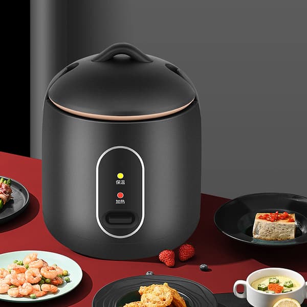 Mini Multifunktionell 200W 1.2L Portabel Riskokare 220V Automatisk för Hemresor