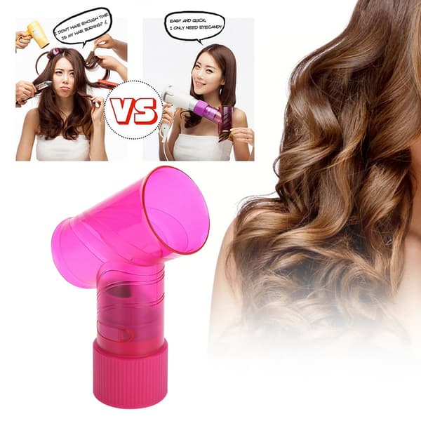 2 farver bærbar hårtørrer rullekrøller diffuser salon stylingværktøjer hjemmetilbehør pink