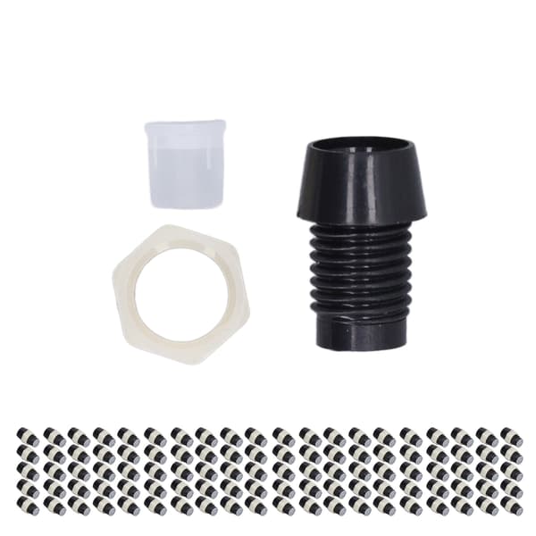 100 Sæt 5mm LED Holder Plast Lysdiode Panelmonteringsclips Tilbehørssæt Sort