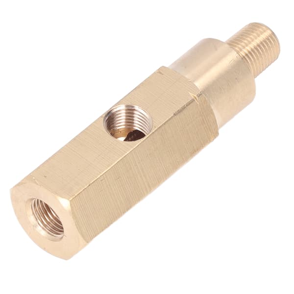 1 8 Tommer Olietryk Måler Adapter Messing T-Stykke Sensor Sender Universal Bilmodifikation