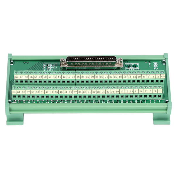 DB62 M7 3-radig kopplingsplintadapter Breakout Board Module 60V DC Interface Connector