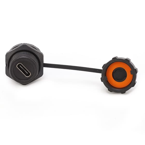 Vanntett USB-kontakt gjenget hunpanelmontering industrielt tilbehør E10TPC TF F