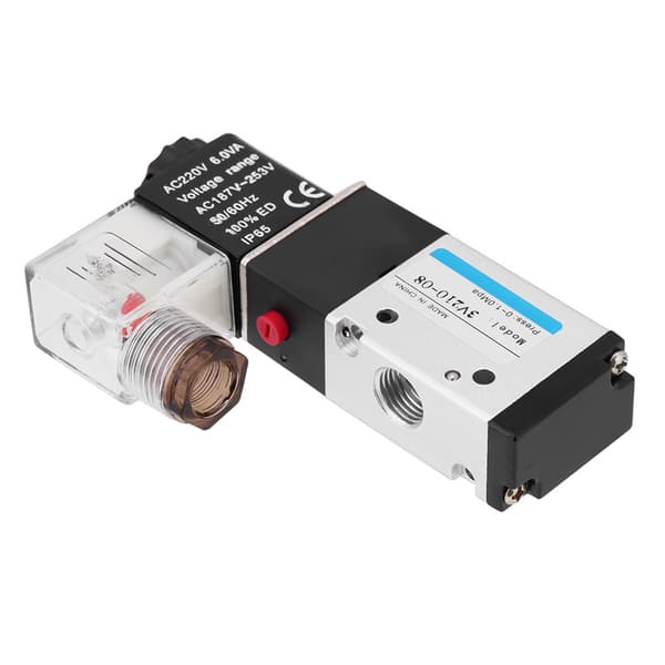 3-vägs 2-läges pneumatisk magnetventil G1 4 AC220V