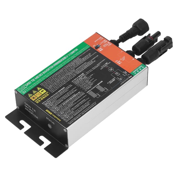 Solar Micro Inverter Grid Tie MPPT Ren Sinusvåg 120V AC 700W Kontroll
