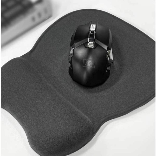 Memory Foam handledsmusmatta (ren svart)