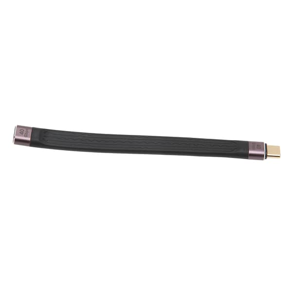40 Gbps USB C-kabel med dobbelthode FPC Slitesterk Type C hann til hunn PD 100W hurtiglading
